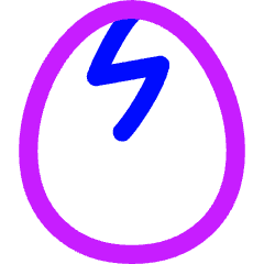 Cracked Egg Icon from Flex Neon Set