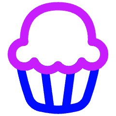 Cupcake Icon from Flex Neon Set