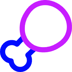 Drum Stick Icon from Flex Neon Set