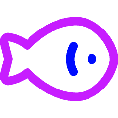 Fish Icon from Flex Neon Set
