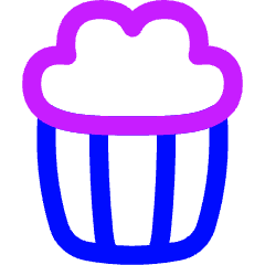 Popcorn Icon from Flex Neon Set