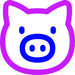 Pork Meat Icon from Flex Neon Set