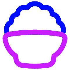 Rice Bowl Icon from Flex Neon Set