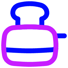 Toaster Icon from Flex Neon Set