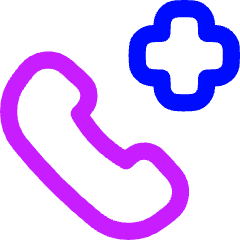 Emergency Call Icon from Flex Neon Set