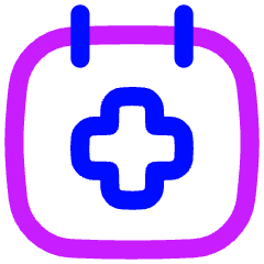 Waiting Appointments Calendar Icon from Flex Neon Set