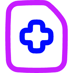 Medical Files Report History Icon from Flex Neon Set