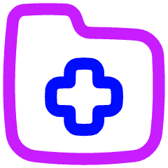 Medical Folder Icon from Flex Neon Set