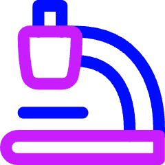 Microscope Observation Sciene Icon from Flex Neon Set