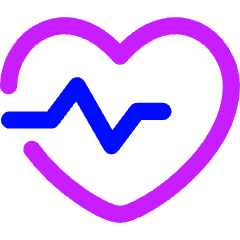 Heart Rate Icon from Flex Neon Set