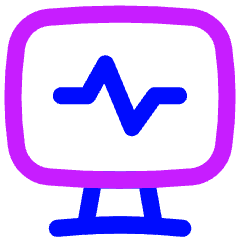 Heart Rate Monitor Icon from Flex Neon Set