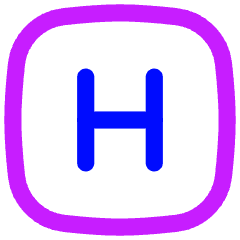 Hospital Sign Square Icon from Flex Neon Set