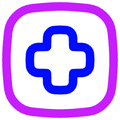 Sign Cross Square Icon from Flex Neon Set