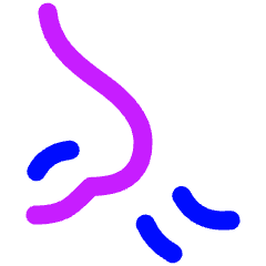 Nose Smell Icon from Flex Neon Set