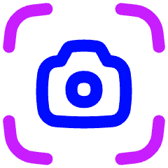 Camera Mode Photo Icon from Flex Neon Set