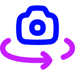 Camera Rotate Icon from Flex Neon Set
