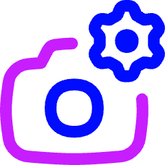 Camera Setting Gear Icon from Flex Neon Set