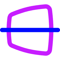 Edit Trapezoid Horizontal Icon from Flex Neon Set