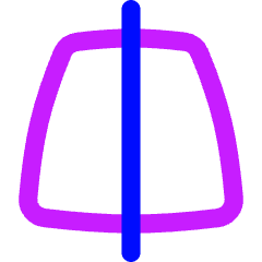 Edit Trapezoid Vertical Icon from Flex Neon Set