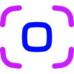 Focus Center Square Icon from Flex Neon Set