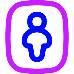 Portrait Setting Icon from Flex Neon Set