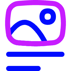 Image Caption Icon from Flex Neon Set