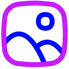 Landscape 1 Icon from Flex Neon Set