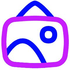 Landscape Frame Icon from Flex Neon Set