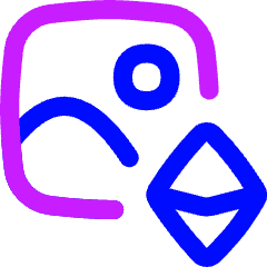 Landscape Nft Icon from Flex Neon Set