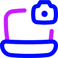 Laptop Camera Icon from Flex Neon Set