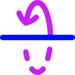 3d Rotate X Axis Icon from Flex Neon Set