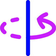 3d Rotate Y Axis Icon from Flex Neon Set