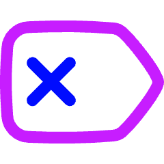 Delete Tag Icon from Flex Neon Set