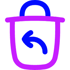 Empty Recycle Bin 1 Icon from Flex Neon Set