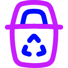 Recycle Bin 1 Icon from Flex Neon Set