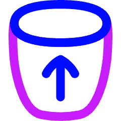 Recycle Bin Throw 2 Icon from Flex Neon Set