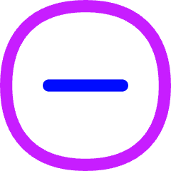 Subtract Circle Icon from Flex Neon Set