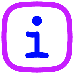 Information Square Icon from Flex Neon Set