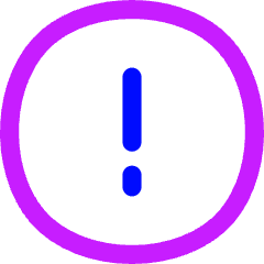 Warning Circle Icon from Flex Neon Set