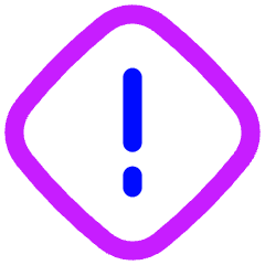 Warning Diamond Icon from Flex Neon Set