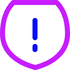 Warning Shield Icon from Flex Neon Set