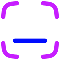 Align Bottom Frame Icon from Flex Neon Set