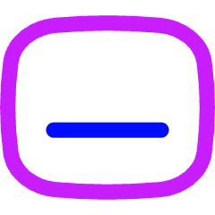 Align Bottom Horizontal Icon from Flex Neon Set