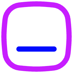 Align Bottom Square Icon from Flex Neon Set