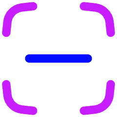 Align Center Horizontal Frame Icon from Flex Neon Set
