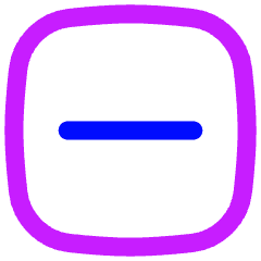 Align Center Horizontal Square Icon from Flex Neon Set