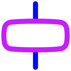 Align Horizontal Center 2 Icon from Flex Neon Set