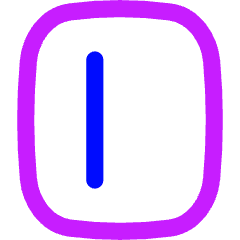 Align Left Vertical Icon from Flex Neon Set