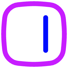 Align Right Square Icon from Flex Neon Set