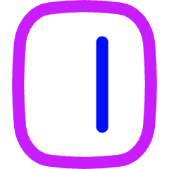 Align Right Vertical Icon from Flex Neon Set